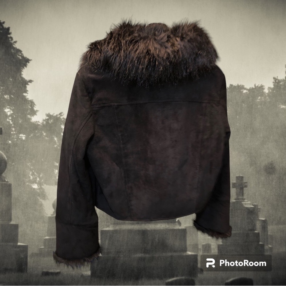 VINTAGE BABY PHAT LEATHER FAUX FUR JACKET NWT🔥 - Picture 4 of 8